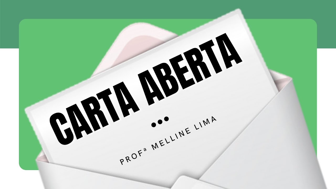 CARTA ABERTA - com modelo