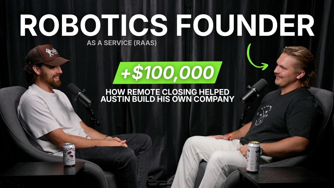 $100k as a closer, funded his robotics co.