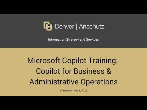 Microsoft Copilot Training: Copilot for Business Operations