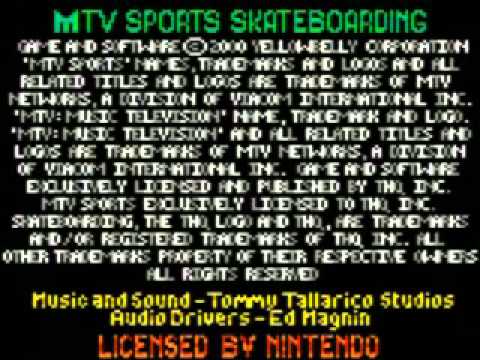MTV Sports Skateboarding Game Boy