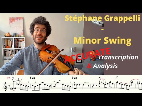 Stephane Grappelli - Minor Swing - Accurate Transcription & Analysis