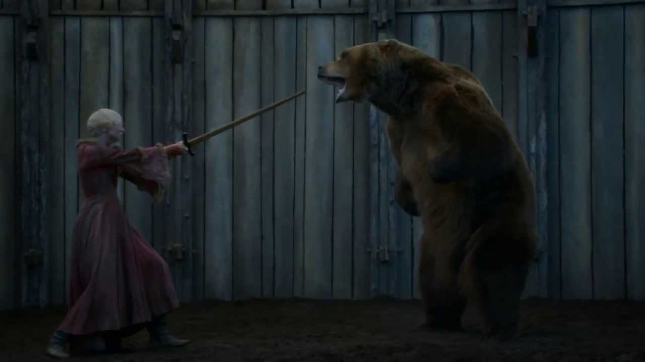 Game of Thrones S03E07 -- The Bear scene