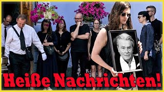 VOR 1 STUNDE: Bei der Beerdigung von Alain Delon verabschiedete sich seine Tochter Anouchka endgülti