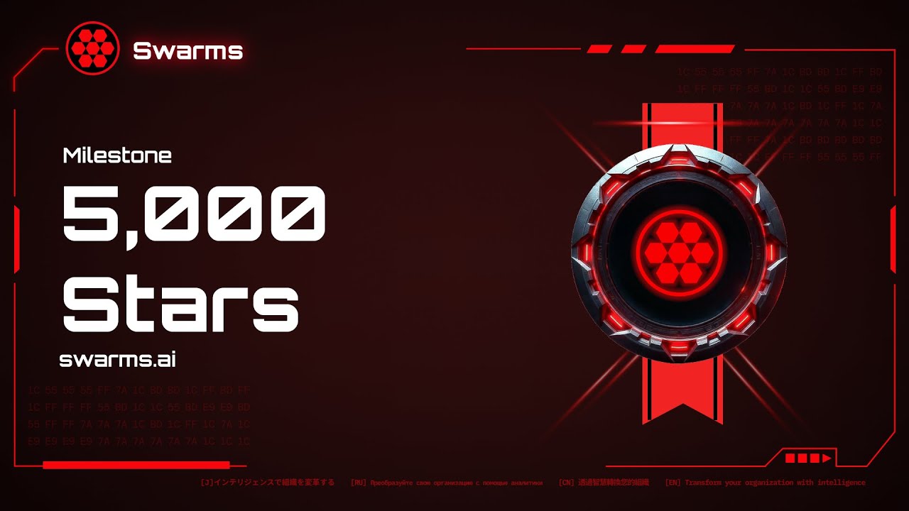 Major Milestone: Swarms Surpasses 5,000 GitHub Stars