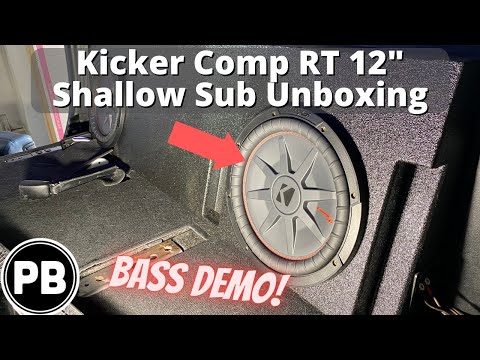 Kicker CompRT 12" Shallow Mount Sub Unboxing
