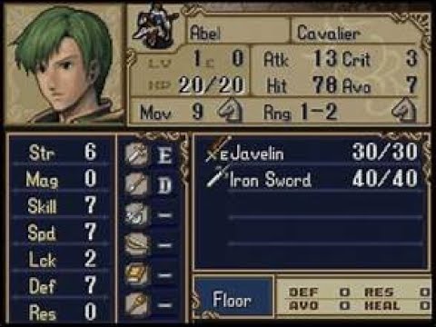 Fire Emblem: Shadow Dragon: Abel (Paladin) Double Critical