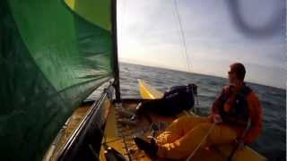 preview picture of video 'Hobie 18: Indiana Northern Coast'
