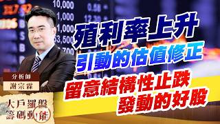 殖利率上升引動的估值修正留意结構性止跌發動的好股｜大戶羅盤籌碼動能 ｜謝宗霖