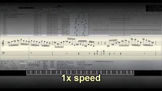Stratovarius - The Game Never Ends keyboard solo (MIDI transcription, 1x, 0.5x, 0.25x speeds)
