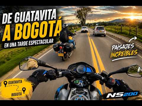 🏍️ DE GUATAVITA A BOGOTÁ EN UNA TARDE ESPECTACULAR | PAISAJES INCREÍBLES EN LA NS200 🌄