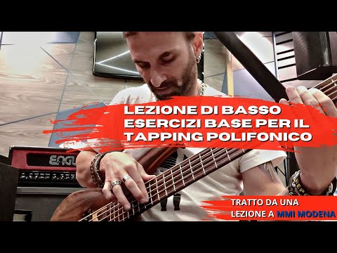 Lezione di Basso - Esercizi base per il tapping Polifonico