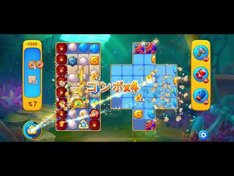 Fishdom level 11566 no boosters フィッシュダム ノーマル