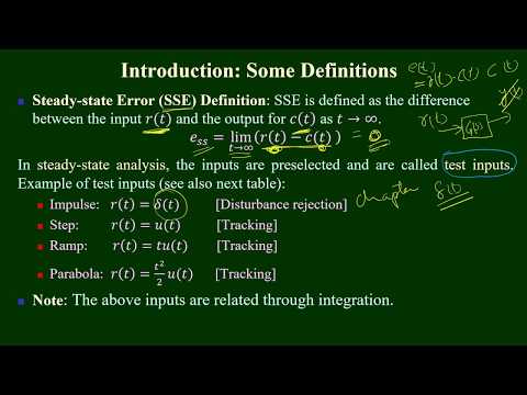 Introduction to Steady State Error part 1