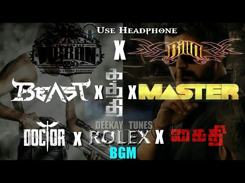 Vikram X Kaththi X Master X Kaithi X Doctor X Billa X Beast X Rolex Remix BGM  Anirudh #deekay_tunes