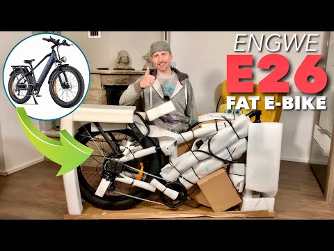 FAT E-MOUNTAINBIKE - ENGWE E26 - Unboxing, Aufbau & 1. TESTFAHRT !!