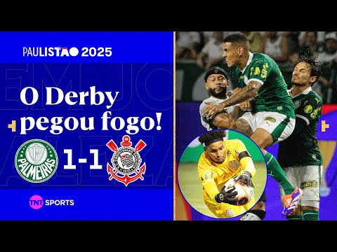 Gols e lances de Palmeiras x Corinthians