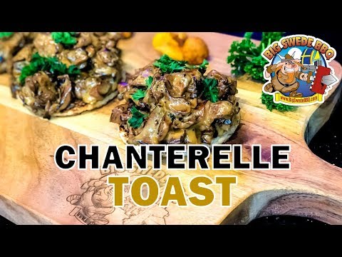 Creamy and delicious Chanterelle Toast with a kiss of Cognac