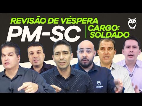 Concurso PM SC Soldado: Revisão de Véspera