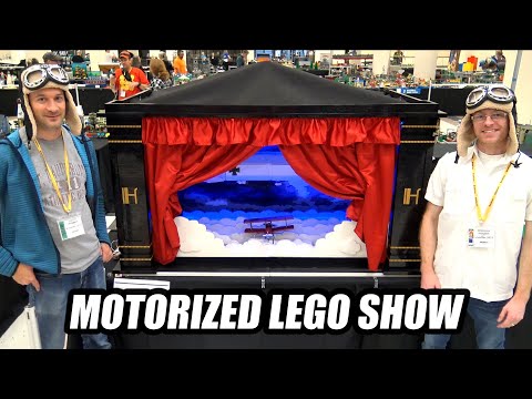 Motorized LEGO WWI Zeppelin Attack | Hell's Angels Scene Recreation