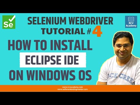 Selenium WebDriver Tutorial 4 How to install Eclipse IDE on Windows