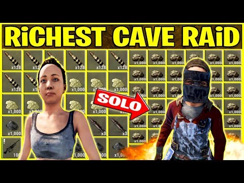 Rust RICH CAVE BASE RAID - Best SOLO Counter Raid?! - Part 1/2 (Rust PvP Raiding)