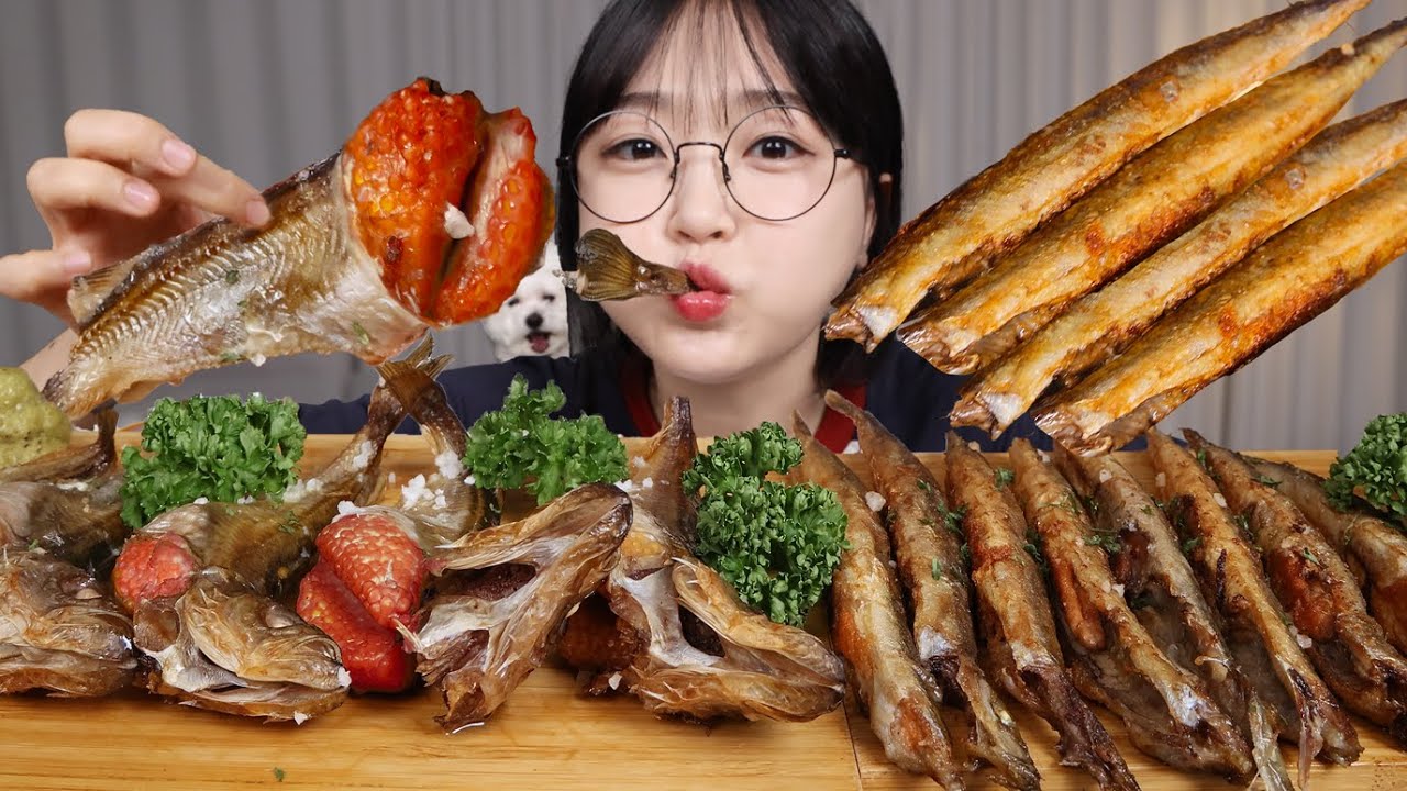 겨울에 꼭 먹어야 하는 제철 양미리 & 도루묵 구이 먹방🐟Grilled Fish Mukbang ASMR