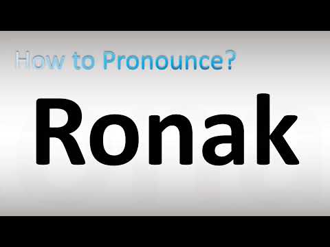 How to Pronounce Ronak