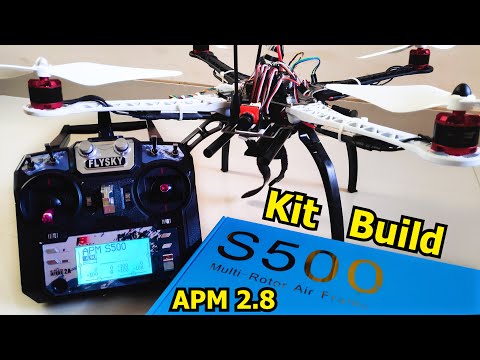 DIY S500 Quadcopter Drone Kit Assembly with APM 2.8 Flight Controller