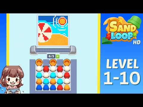 Sand Loop Level 1-10 Solution Walkthrough - YouTube