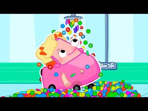 Автосемейка Вилзи — Как машинки сделали дождь из сладостей! 🍫 Весёлые мультики для детей