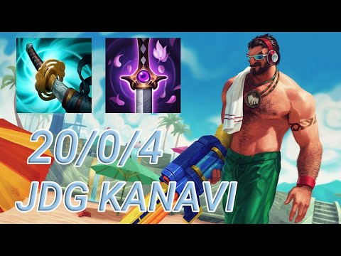 JDG Kanavi Graves Jungle VS Lee Sin | KR GrandMaster Patch 13.20