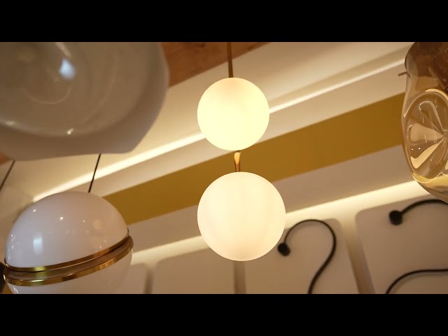 ثريا طويلة لمبتين دوائر