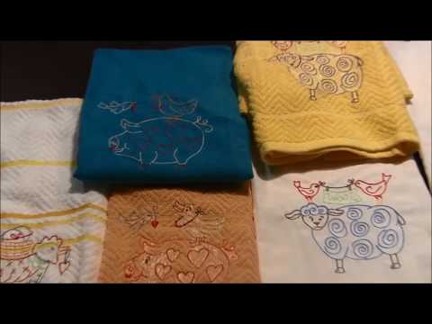 Machine Embroidered Animal Stacker Towels