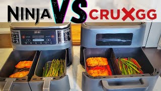 Ninja Foodi 8 quart DUALZONE 2 basket air fryer VS CruxGG 9 quart TRIZONE Air fryer