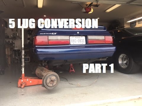 1986 Mustang GT Project - 5 Lug Conversion - Rear Axle Removal