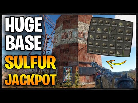 AWESOME SULFUR JACKPOT from a HUGE BASE - Profit or Fail | Rust