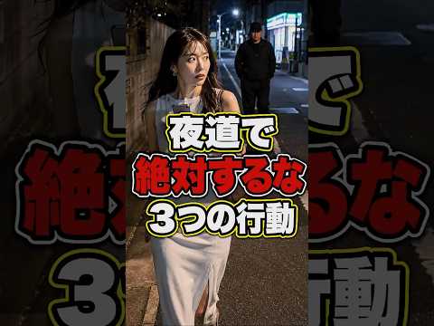 【夜道で絶対するな３つの行動】大神護身道　今日から使える護身術 #大神護身道 #女性護身術
