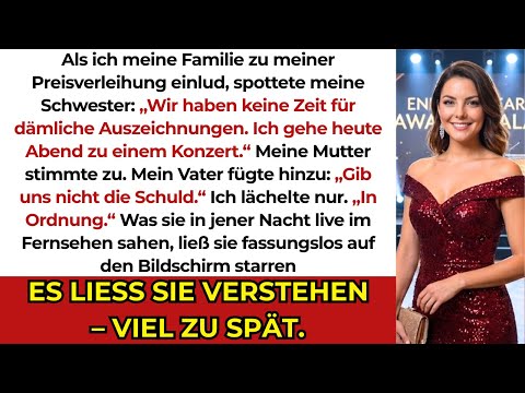 My sister mocked my invitation to the awards ceremony: We don't have time for stupid prizes.