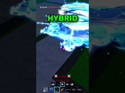 I use hybrid build for pvp and it's insane #bloxfruits