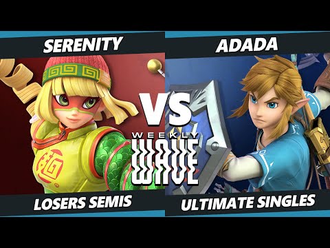 Weekly Wave 26 Losers Semis - Serenity (Min Min) Vs. ADADA (Link) SSBU Ultimate Tournament