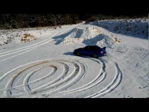 Nation Zero Donut Training mit Impreza WRX STi im Schnee
