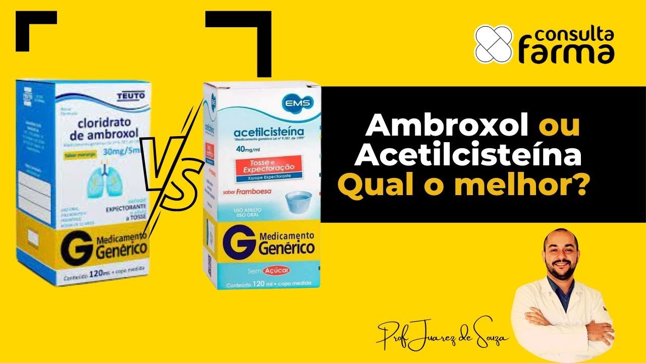 Ambroxol ou Acetilcisteína | Qual a melhor opção