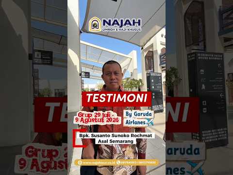 Testimoni Video Bapak Susanto Sunoto Rochmat