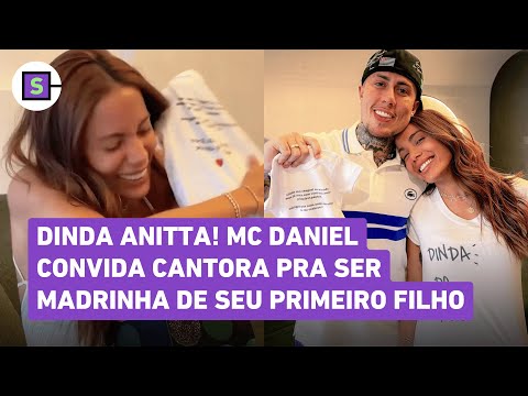 MC Daniel invites Anitta to be the godmother of his first child with Lorena, see the moment