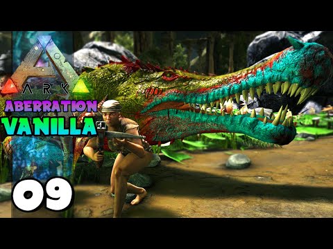 DOMANDO CROCODILO IMPERADOR MUITO LINDOS !!! ARK: ABERRATION (VANILLA) 09