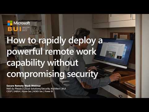 How to securely work remotely
