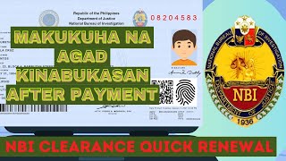 NBI Clearance Quick Renewal (TAGALOG) | Actual Process & Procedure Including Online Registration