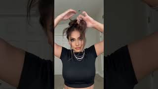 Easy updo hairstyle            #easyhairstyles #quickhairstyles #hairstyleideas #cutehairstyle