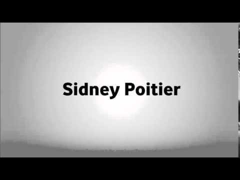 How to pronounce Sidney Poitier