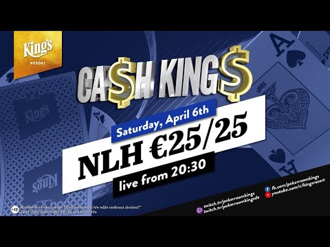 💶 Special Ca$h King$ €25/€25 NLH Cash Game live from King's Resort 👑